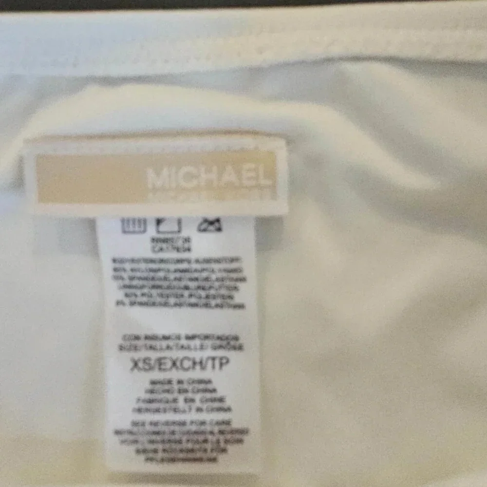 Michael Kors Bikini Swim Bottom Women's White Hipster Size XS